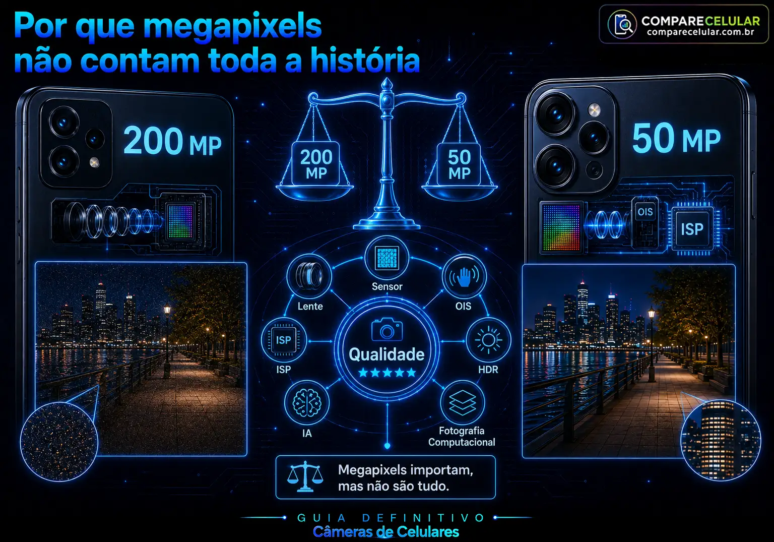 Por que megapixels não contam toda a história