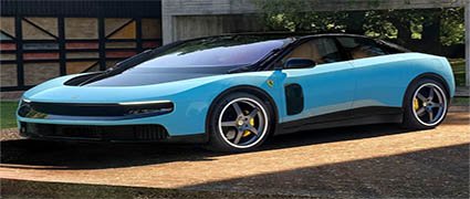 Ferrari registra patente de carro elétrico com painel solar retrátil para recarga da bateria